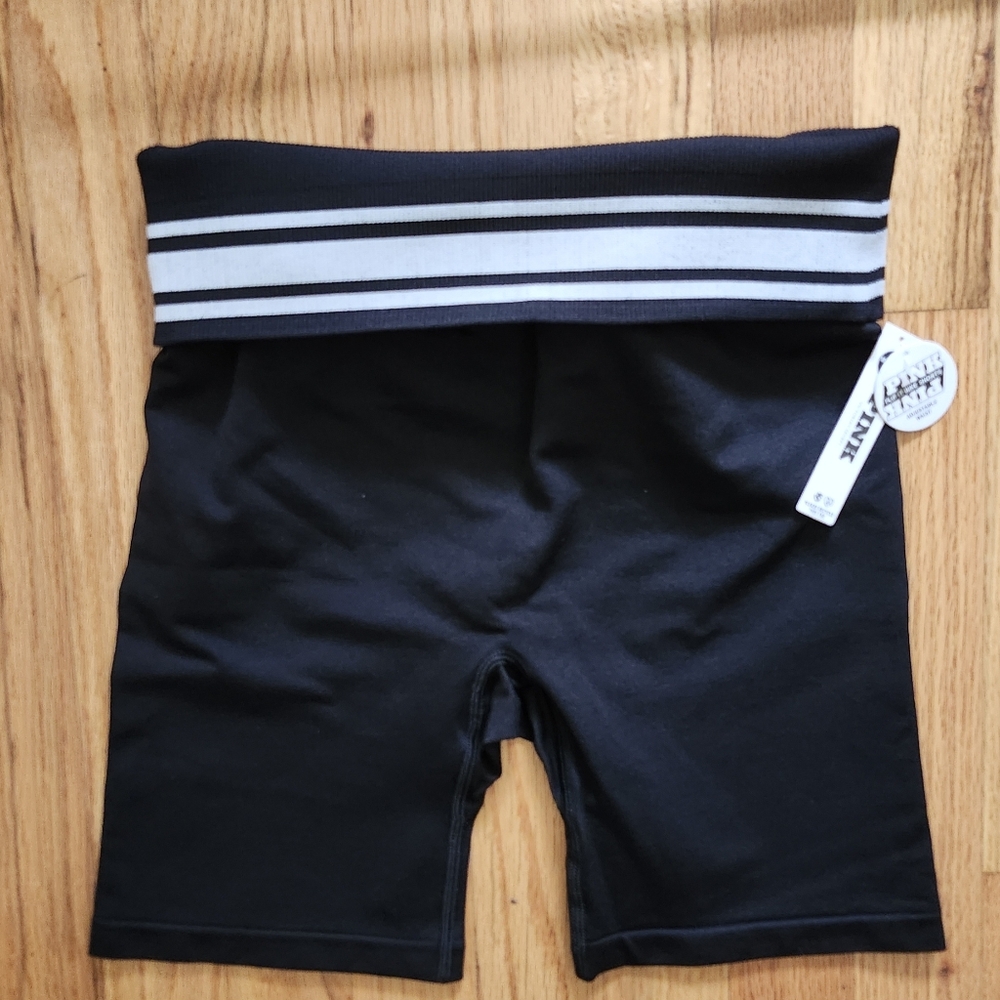 Victoria's Secret PINK Soft Seamless Black Bike Shorts Size S/P